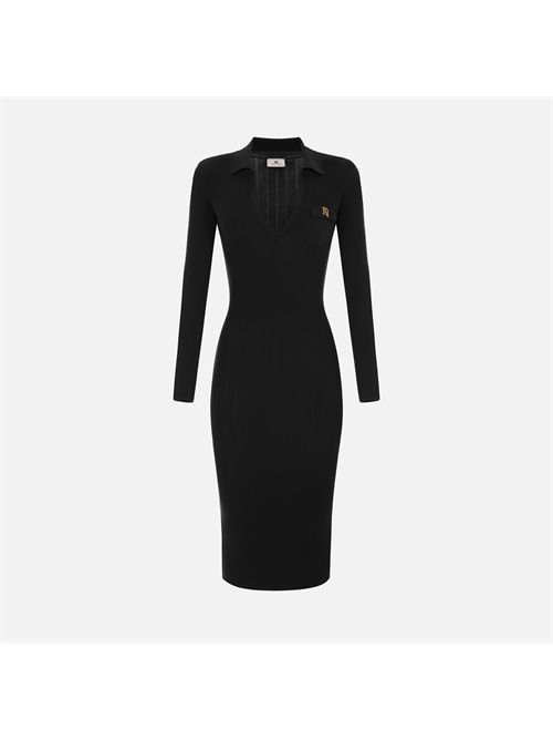 Abito in maglia con ricami à jour ELISABETTA FRANCHI | AM08B66E2/110